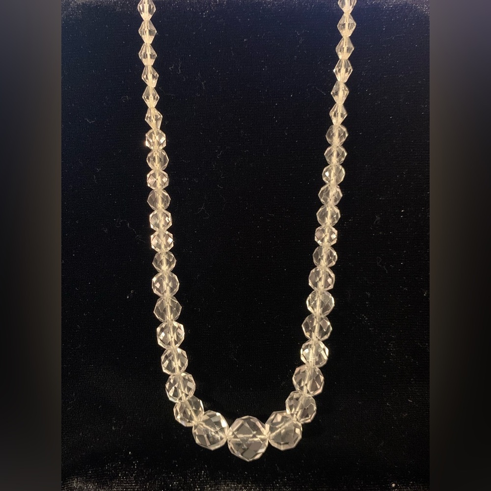 Vintage Faux Crystal Beaded Necklace